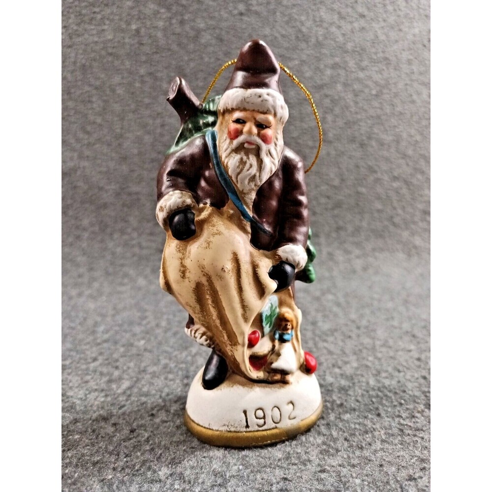 Christmas Reproductions Inc. Memories of Santa 1902 Figure Ornament Vintage Box